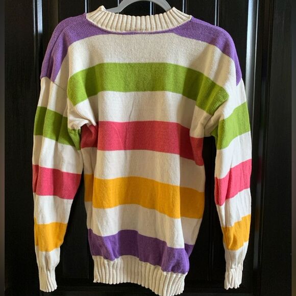 Vintage Knitsystems Striped Knit Sweater | Medium - Picture 3 of 7